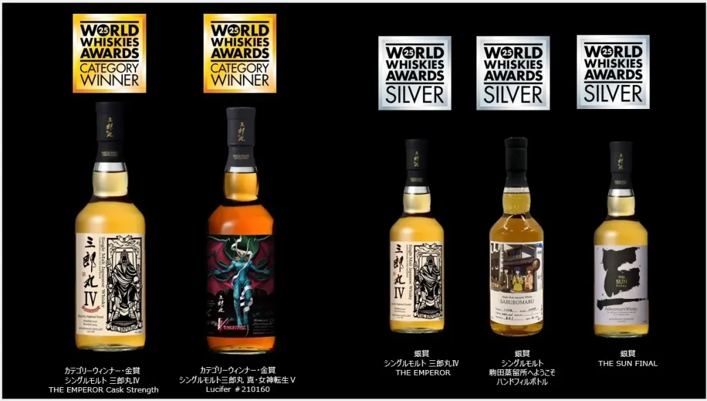 Saburomaru Distillery Whiskey “Won the highest award in its category at WWA 2025”.